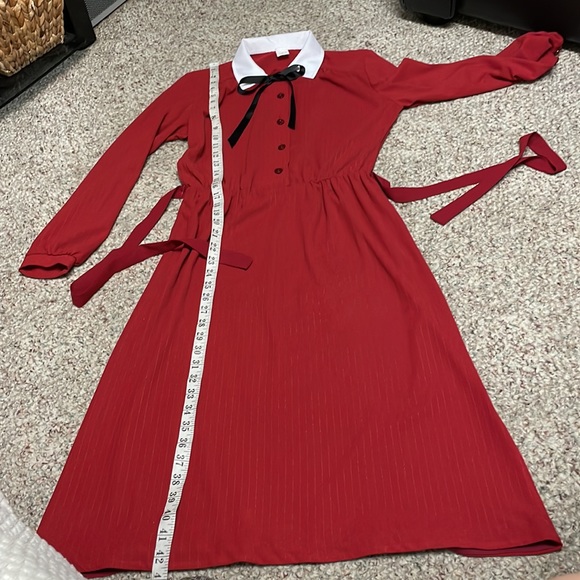 Vintage 80s midi dress - Picture 7 of 9